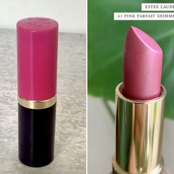Estee Lauder Pure Color 61 Pink parfait Shimmer Long Lasting Lipstick Rouge NEW