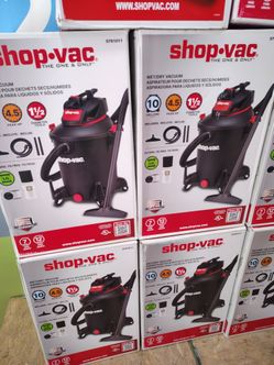 brand new shop vac the one and only 10 gallons 4 and 1/2 peak hp  only $55.00