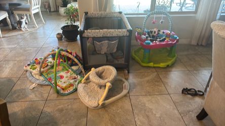 Baby things-Play pen and walker