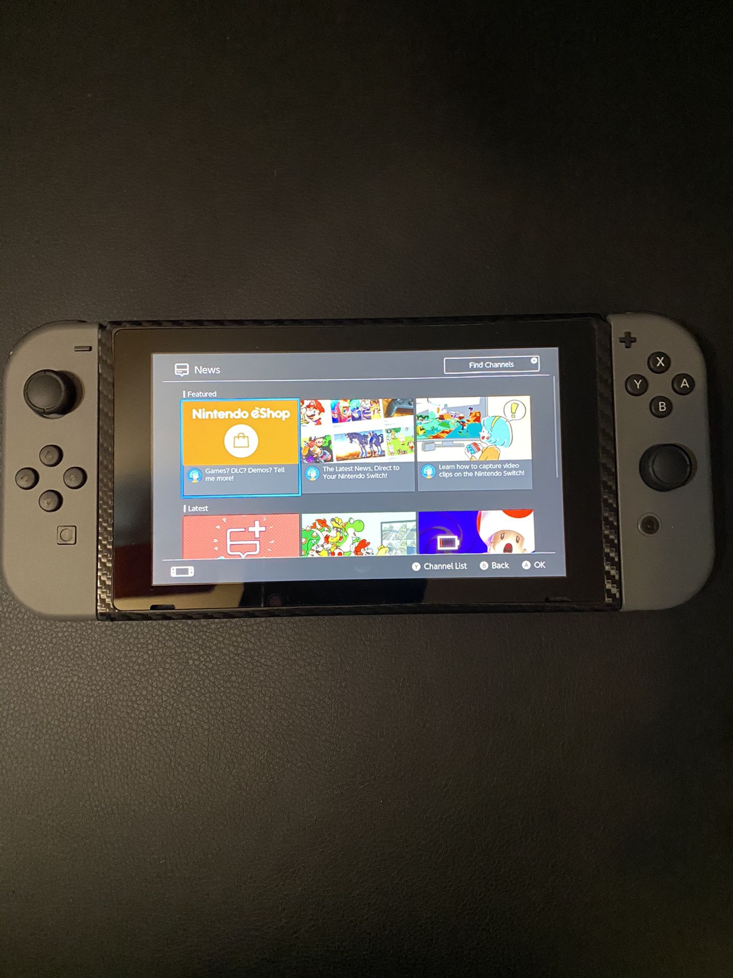 Nintendo switch gray joy cons excellent condition