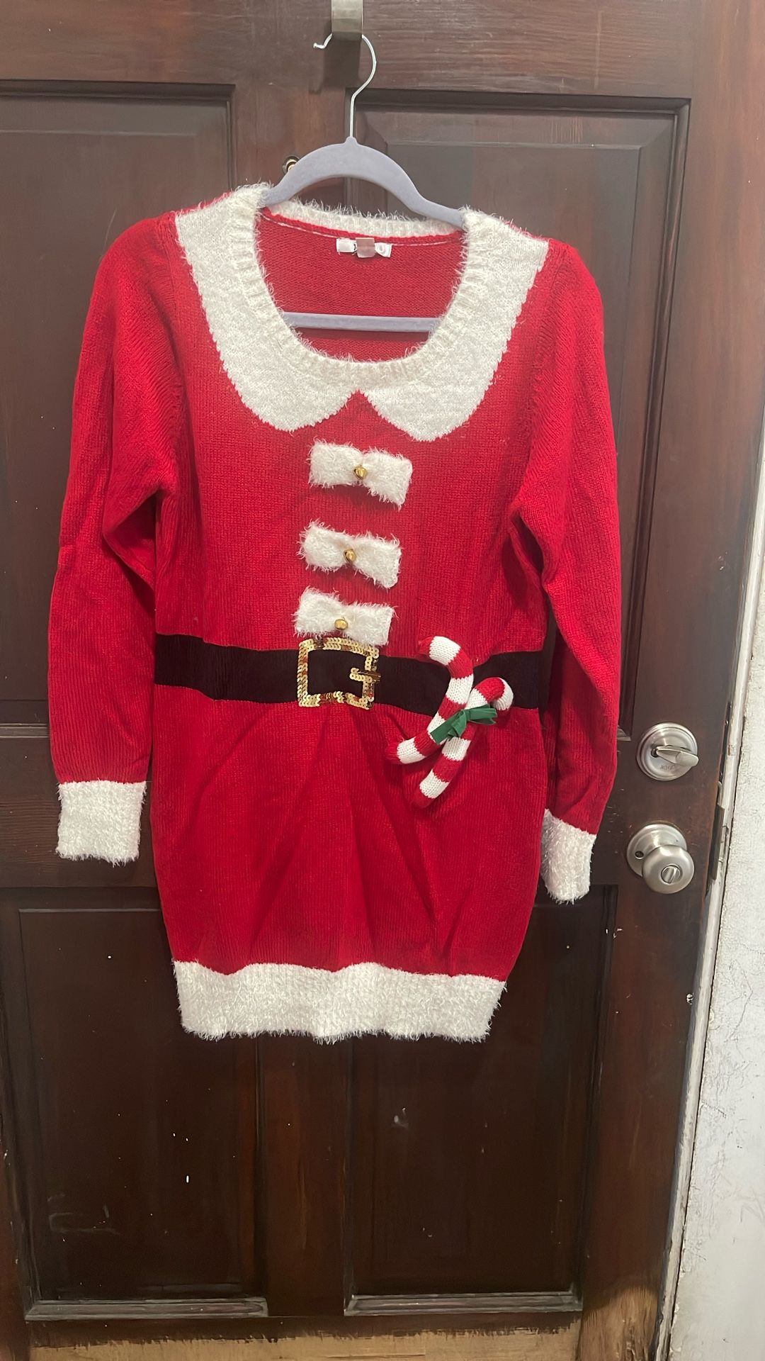 Kela Mrs.Claus Christmas Sweater Sz M