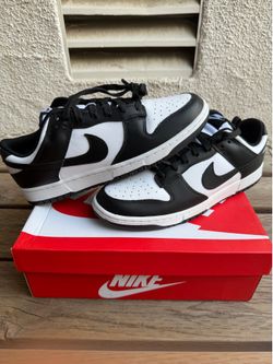 Size 12- Nike Dunk Low black/white (Panda)