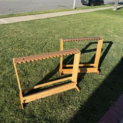 Custom built fishing rod racks