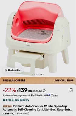 Automatic Litter Box + replacement bags and liners