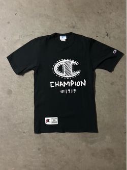 Black champion tee