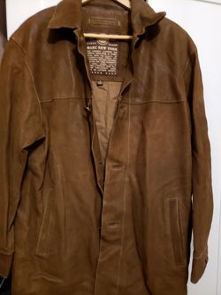 Marc by new York leather jacket mens size small