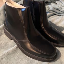 Rockport Mens Black Boots 9.5w Hydro Shield Waterproof 