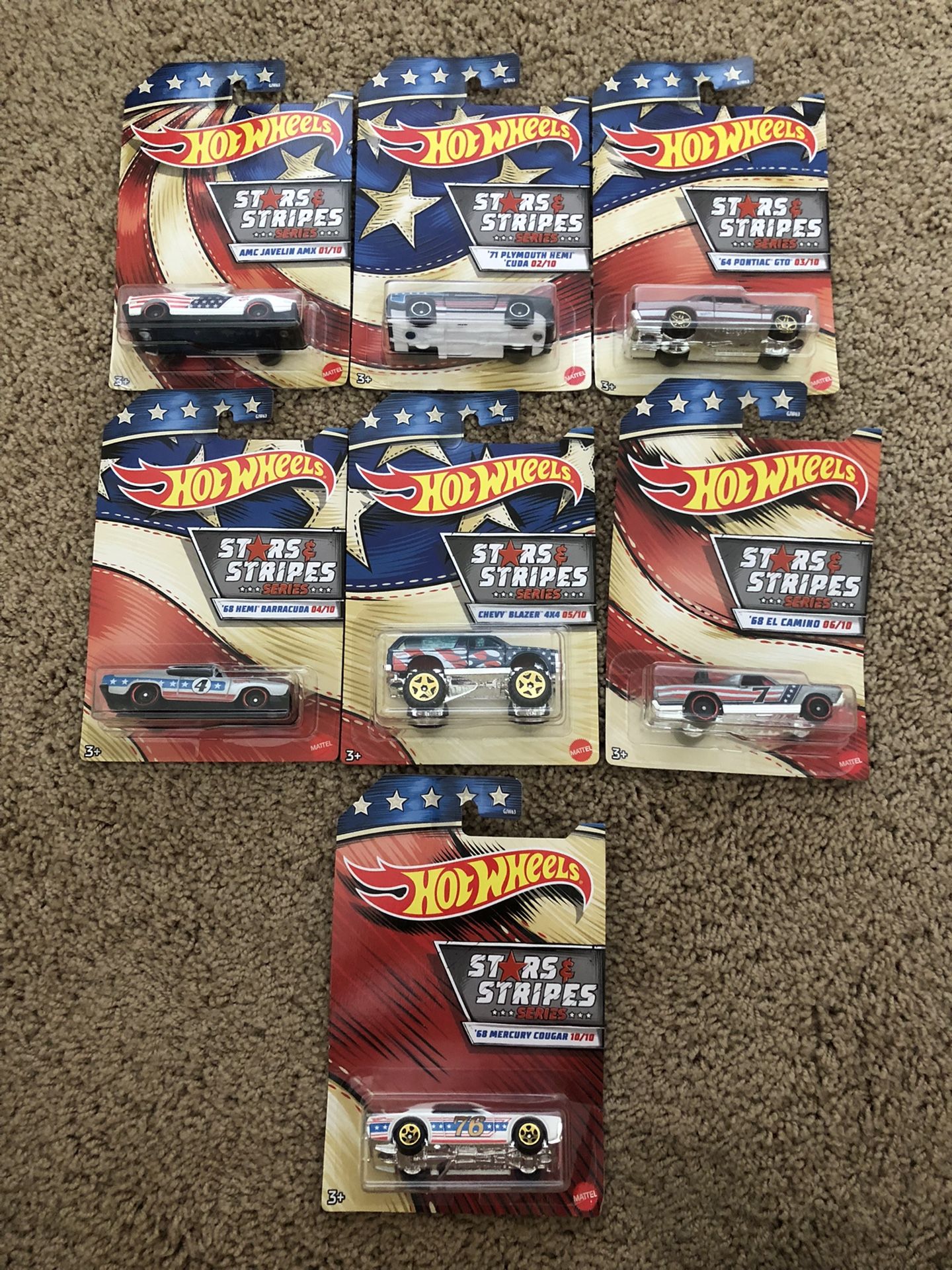 Hot wheels stars and stripes series