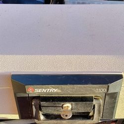 SentrySafe 1100 Fireproof Lock Box with Key Gray Fire Resistant Security Safe Waterproof 