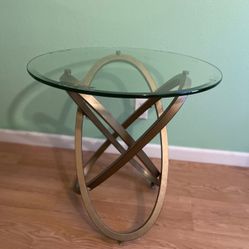 Small Glass End Table