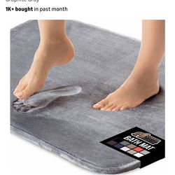 Gorilla Grip Memory Foam Bath Mat. 24x17