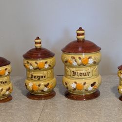 Vintage. Retro. MCM Canister Set. Rare! 