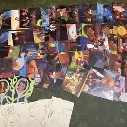 Lot Of 80 proset beauty and the beast cards w/ inserts