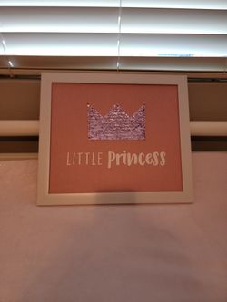 Little princess wall frame