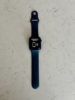 Apple Watch Series 7 (GPS+Cellular) 45mm Aluminum Case with Abyss Blue Sports Band - Blue