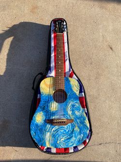 Luna Safari Starry Night Acoustic Guitar