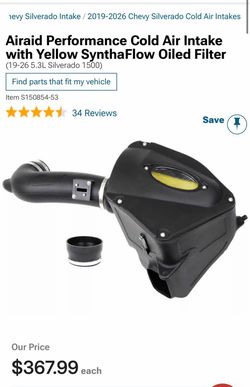 Airaid Performance Cold Air Intake with filter