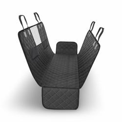 Back Seat Cover with Hard Bottom Extender for SUVs & Cars – Waterproof Pet Hammock
