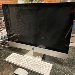 27” iMac Desktop Computer w/ Keyboard & Mouse