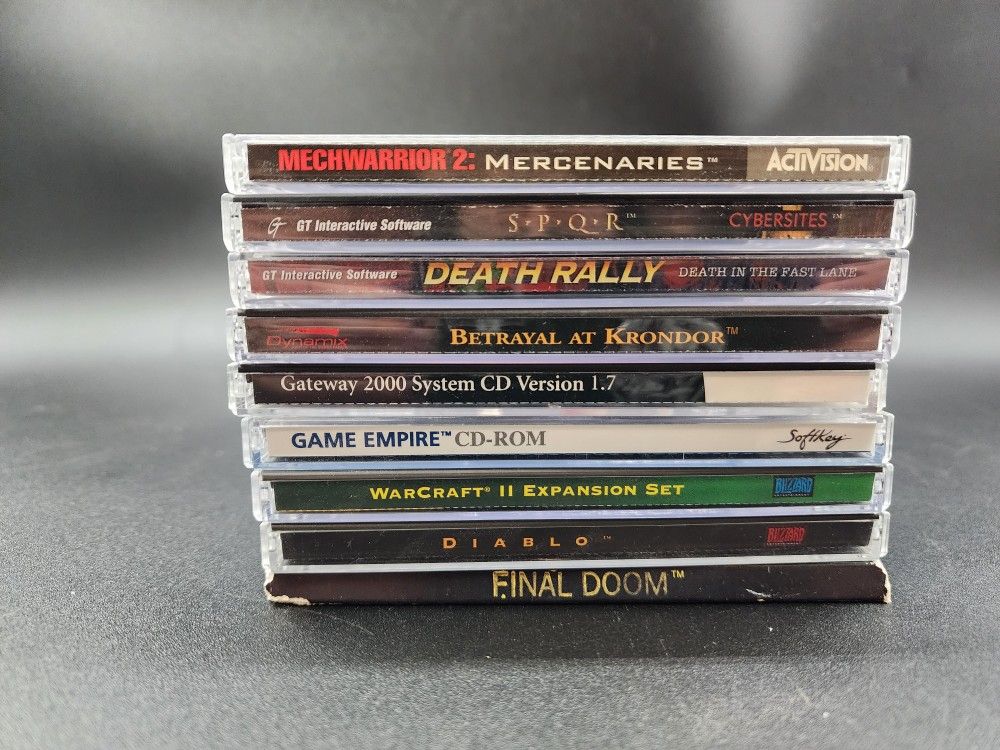 1990's Computer Games Lot Of 9