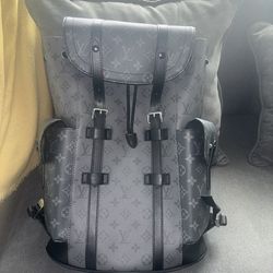 Louis Vuitton Christopher MM Backpack Limited Edition Monogram Eclipse Two-toned