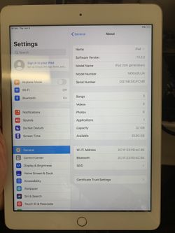 iPad 5 32gb Wifi no crack Gold