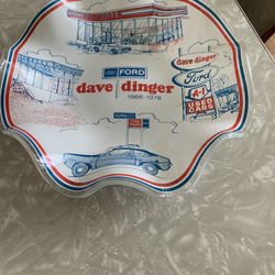 Best  Offer Dave Dinger Ford Plate And Old Cotts Glass Plate 