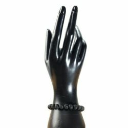 Charcoal Lava Stretchy Healing Bracelet 