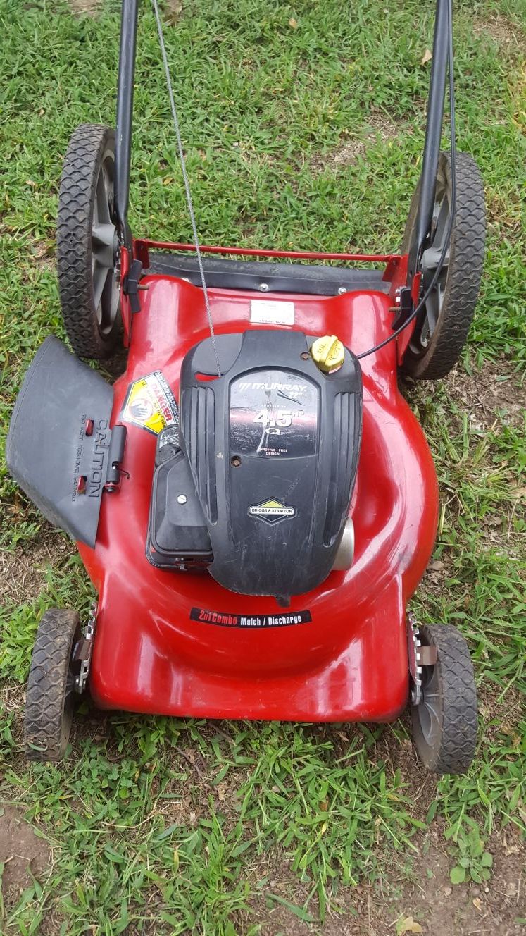 4.5 hp Murray push mower 22" 2n1 combo mulch/discharge
