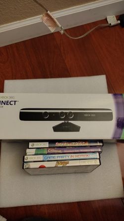 Xbox 360 Kinect In Box Complete With Four Games