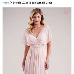 Belsoie Bridesmaid Dress In Peach x 2