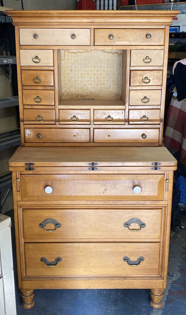 Davis Cabinet Company Secretary Top Commode Desk 100 Maple For