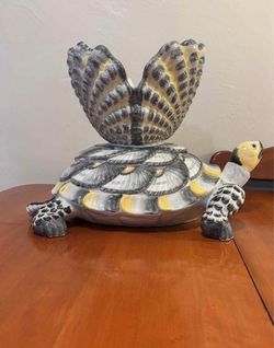 Vintage Porcelain Turtle 12”H