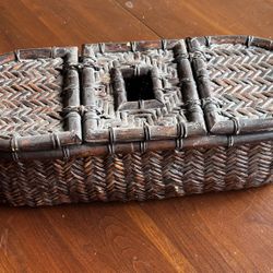 Handwoven Creel Basket ca.1880
