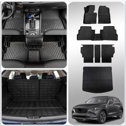 2023 2024 2025 Mazda CX-5 Trunk Mat Cargo Liner TPE All Weather Back Seat Cover Protector
