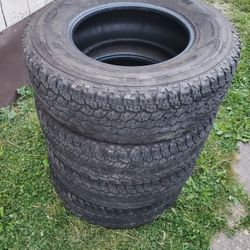 4- Goodyear Wrangler 265/70R16 Kevlar Layer Tires 