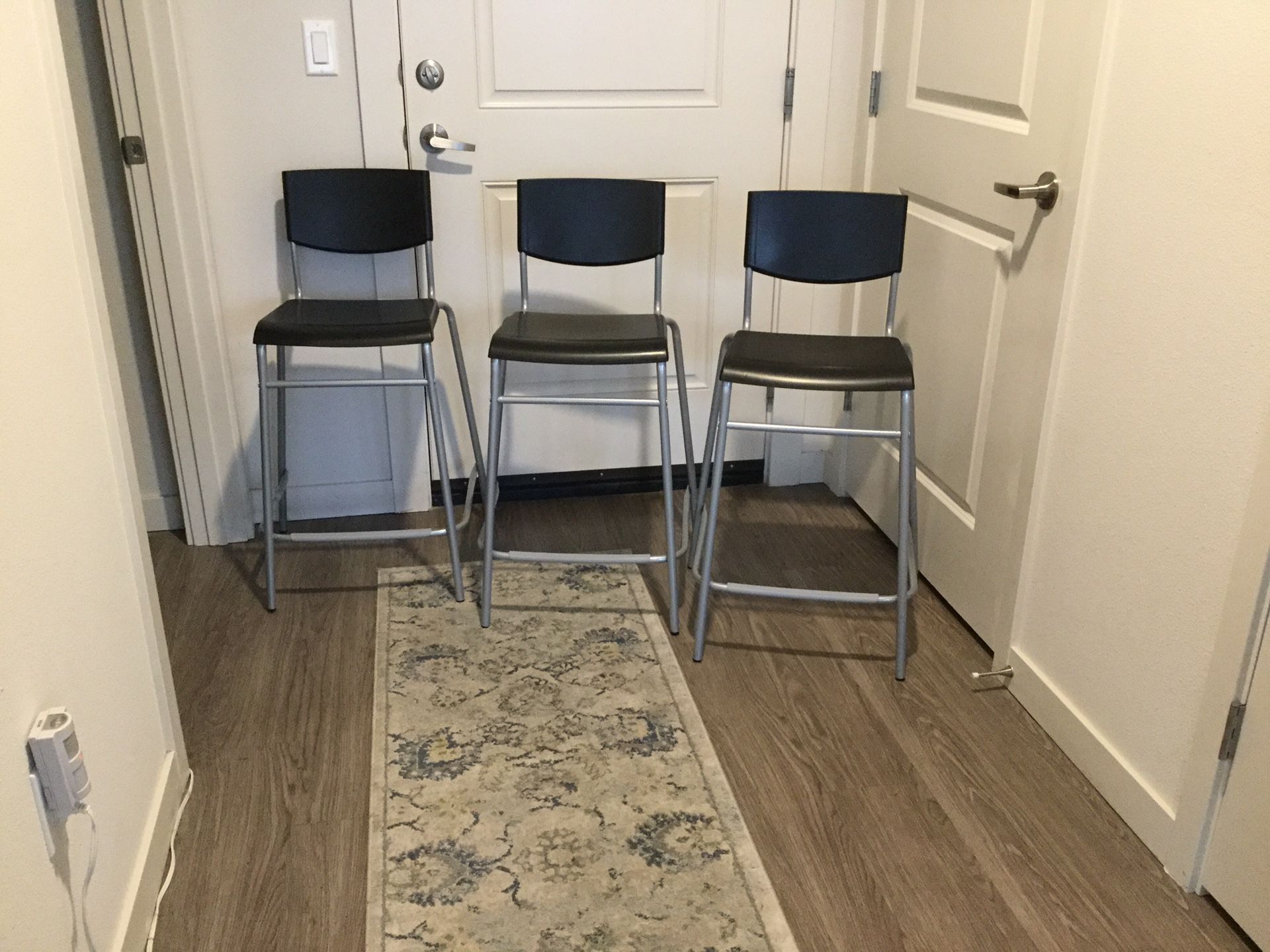 IKEA 24 1/2” set of 3 barstools