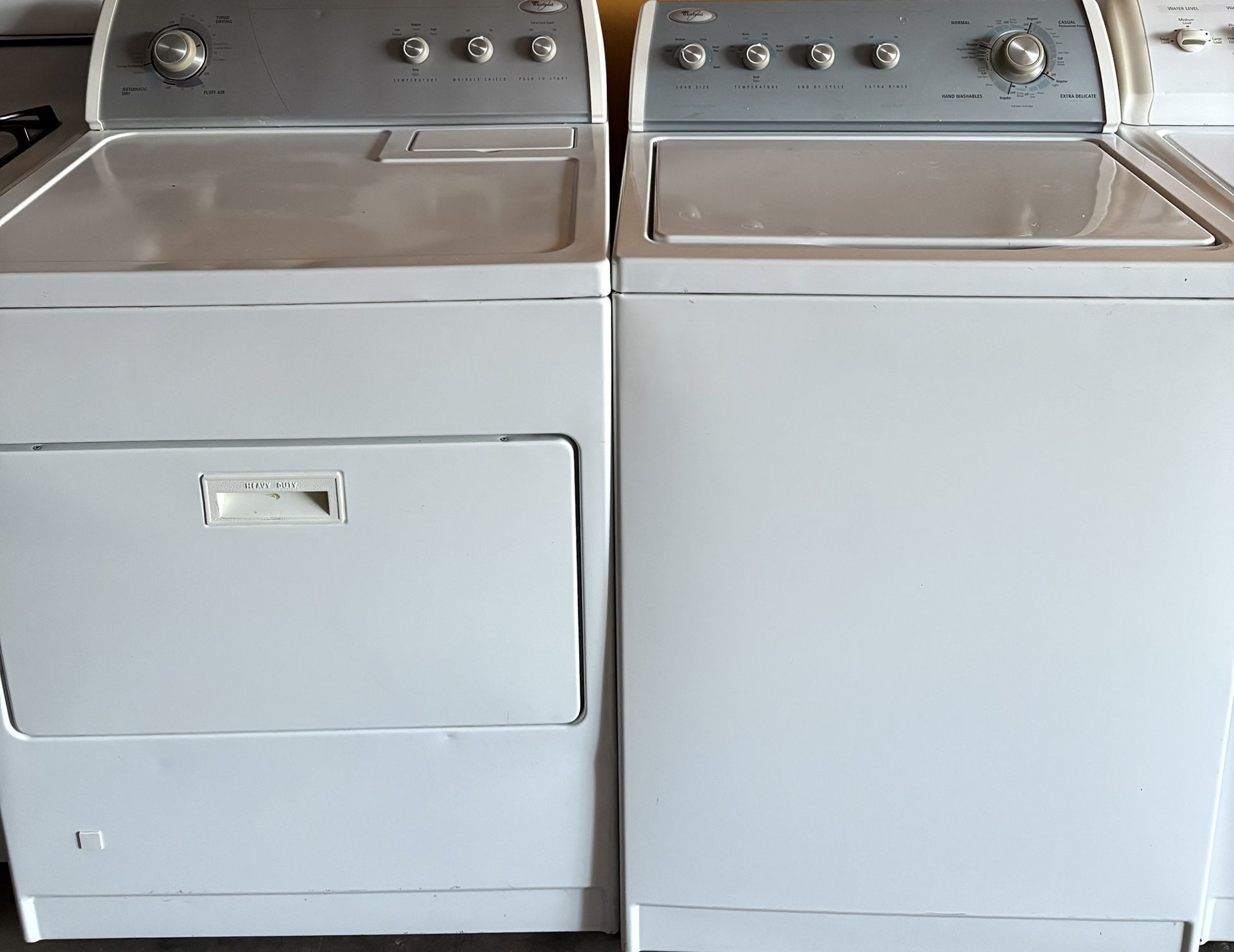 Whirlpool Heavy Duty Washer & Gas Dryer