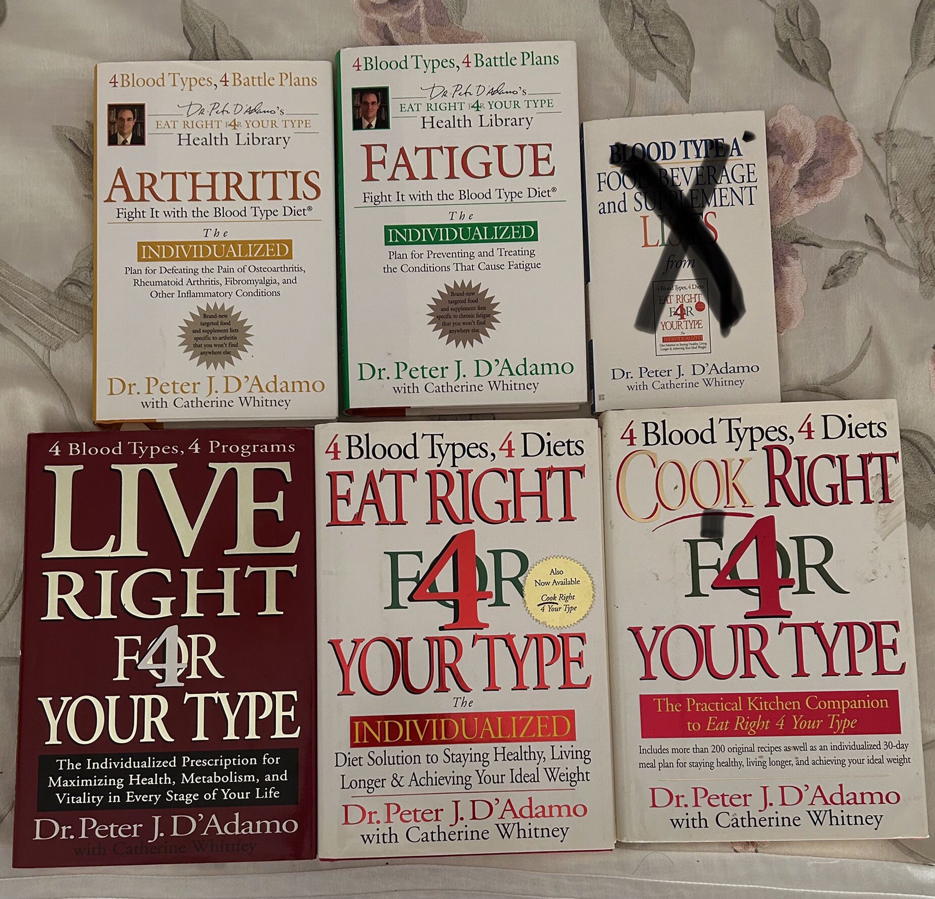 5 Books-Eat Right For Your Blood Type