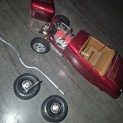 Broken Antique Collectible Car Classic Red Color