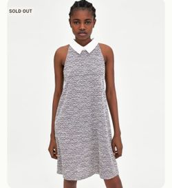 Zara Collar Dress New Withou Tag M 