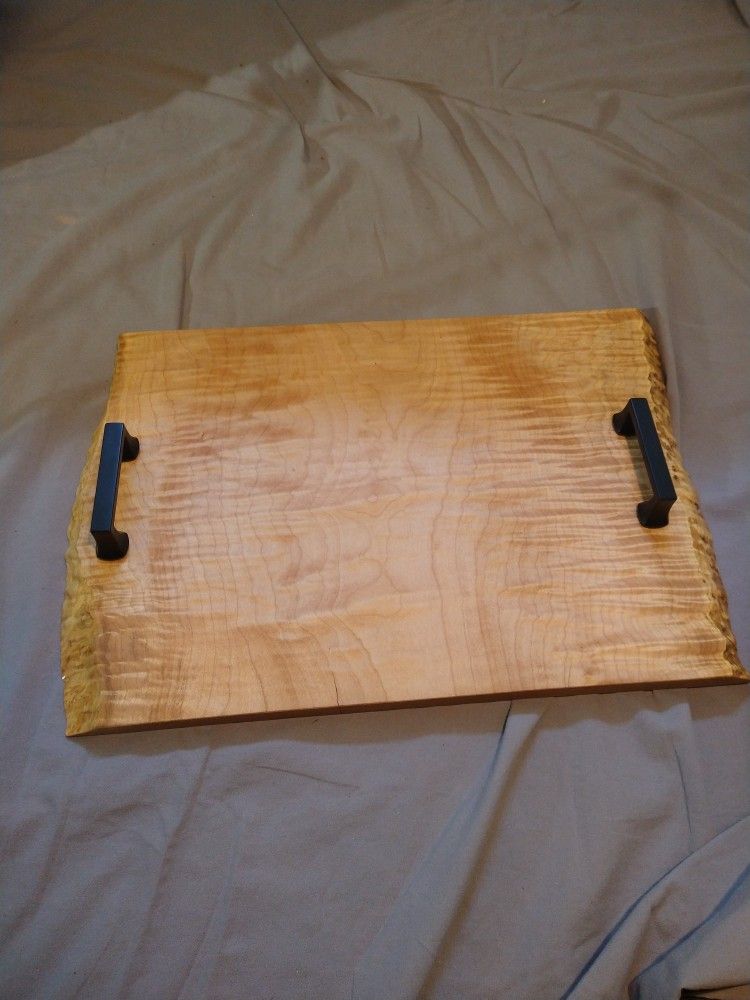 Handmade Live Edge Maple Serving Tray / Charcuterie Board