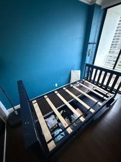Wayfair Joleen Twin Solid Wood Bed — W/ storage drawers