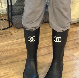 CC black rain boots