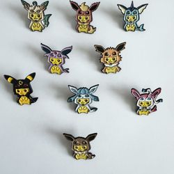 Pokemon EEVEE Poncho Pikachu PINS