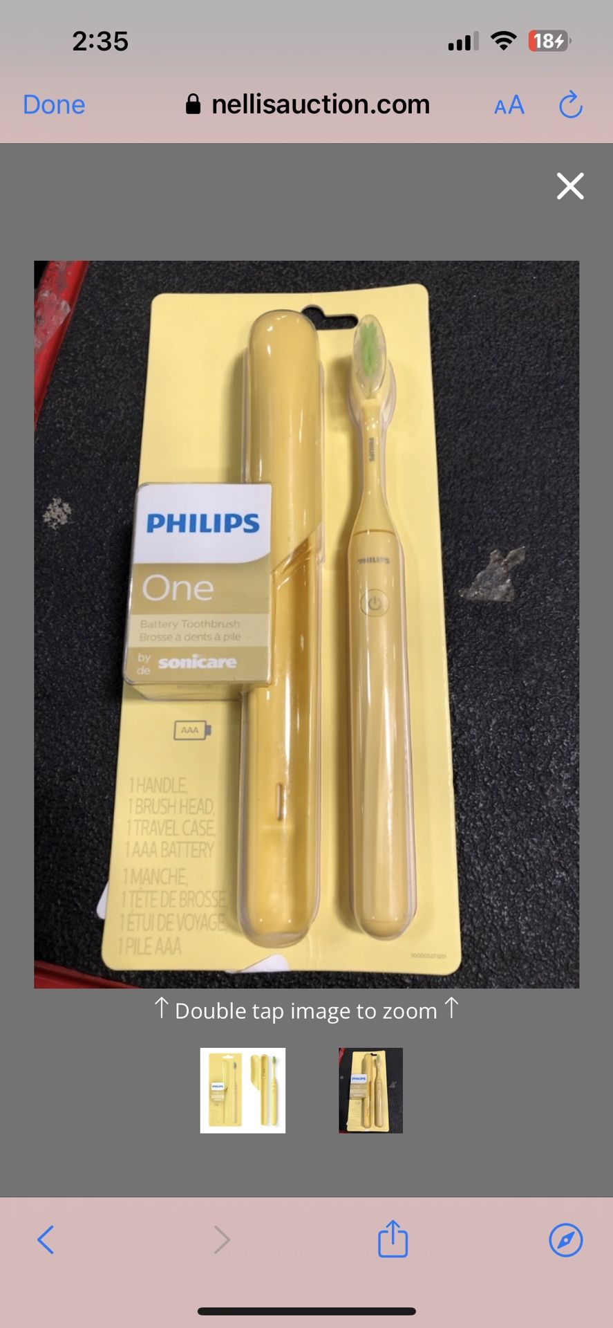 Philips Sonicare Battery Toothbrush, Mango Yellow, HY1100/02