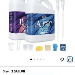 Vivresina-Epoxy Resin Kit Crystal Clear Epoxy Resin, Self Leveling Bubble Free No Yellowing Suitable for Casting, DIY, Woods, Jewelry Making, Keychain