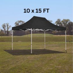 Black, 10 x 15 FT Pop Up Canopy Tent