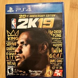 PS4 2K19 20th Anniversary Edition 