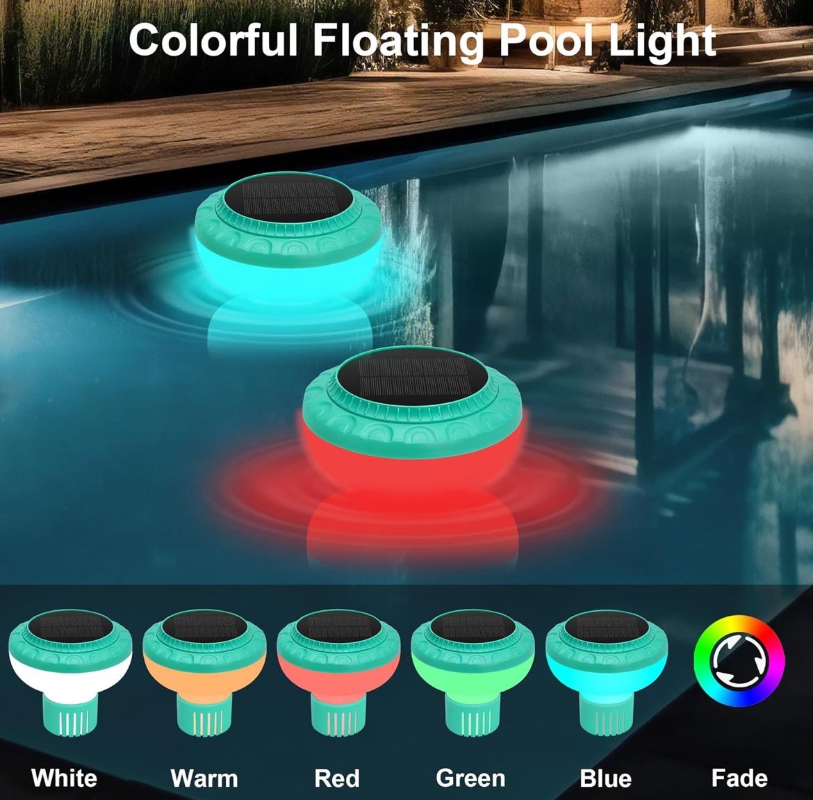 Pool Chlorine Dispenser , Solar Pool Light